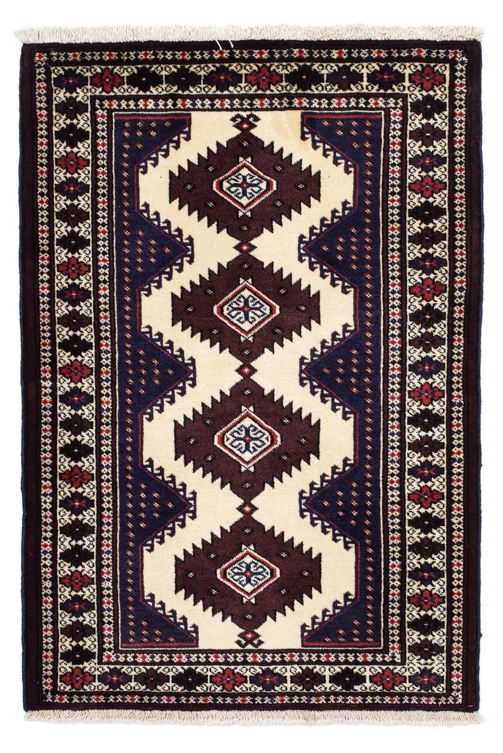 Tappeto Turkaman - 133 x 86 cm - multicolore