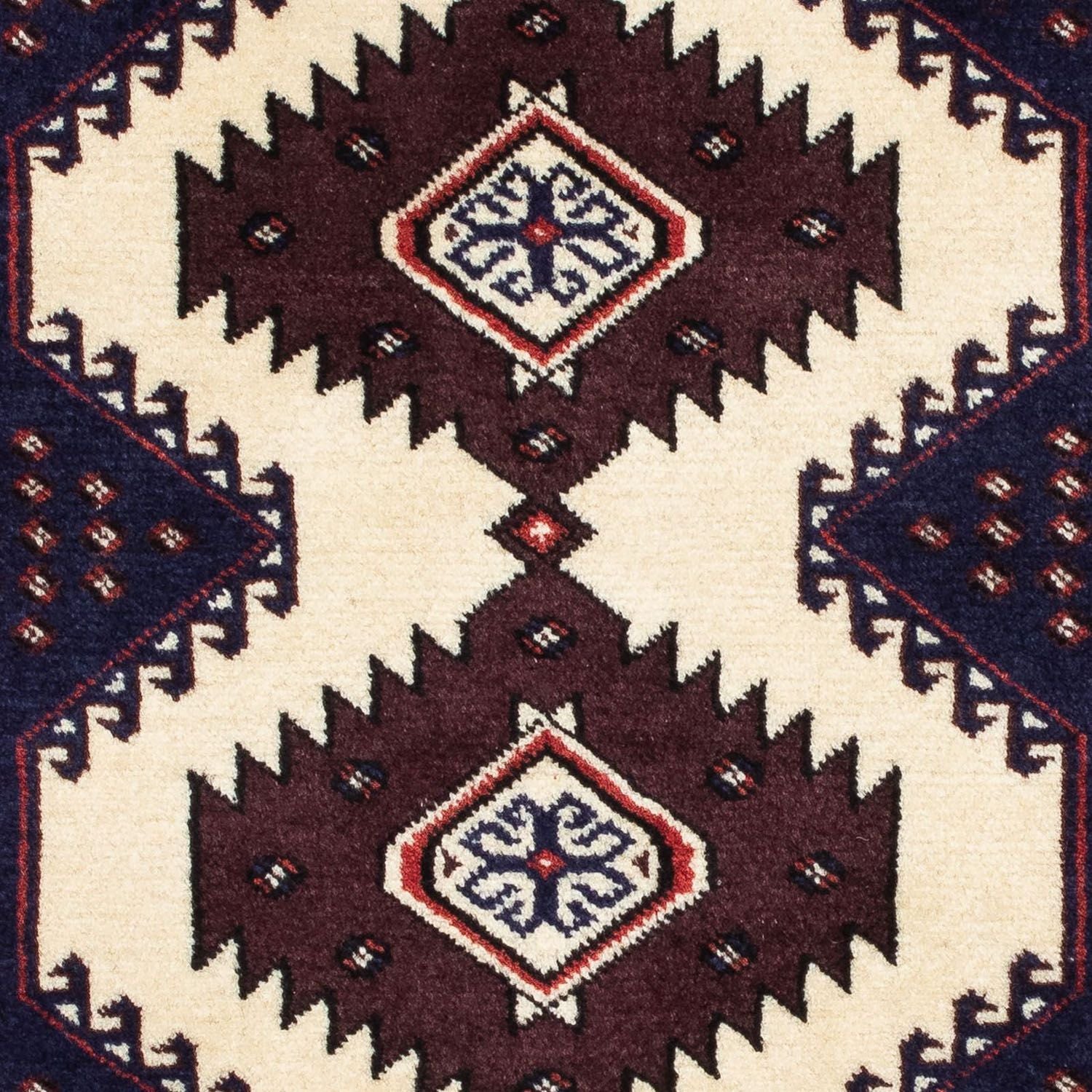 Tappeto Turkaman - 133 x 86 cm - multicolore