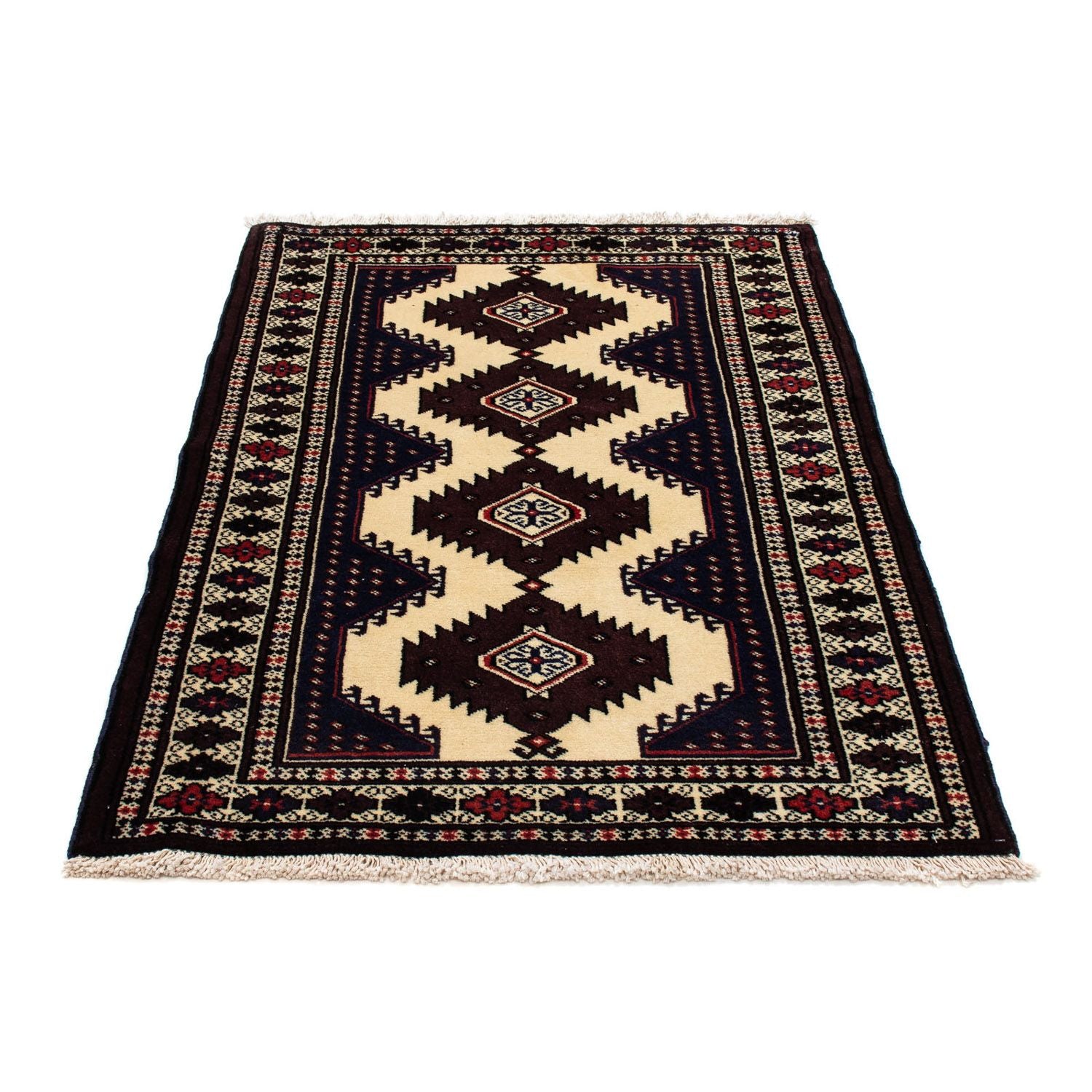 Tappeto Turkaman - 133 x 86 cm - multicolore