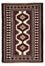 Tappeto Turkaman - 135 x 90 cm - rosso scuro