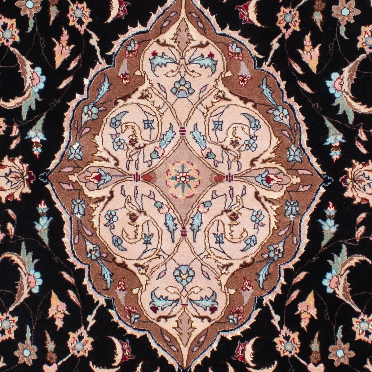 Tappeto Persero - Tabriz - Reale - 201 x 155 cm - blu scuro