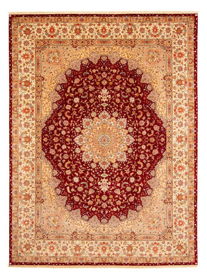 Tappeto Persero - Tabriz - Reale - 400 x 300 cm - rosso scuro