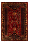 Shiraz Tappeto 196x291cm - Tappeto persiano - Rettangolo / Rosso scuro / 196 x 291 cm Rettangolo