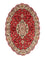 Tappeto Persero - Tabriz - Reale ovale  - 195 x 130 cm - rosso