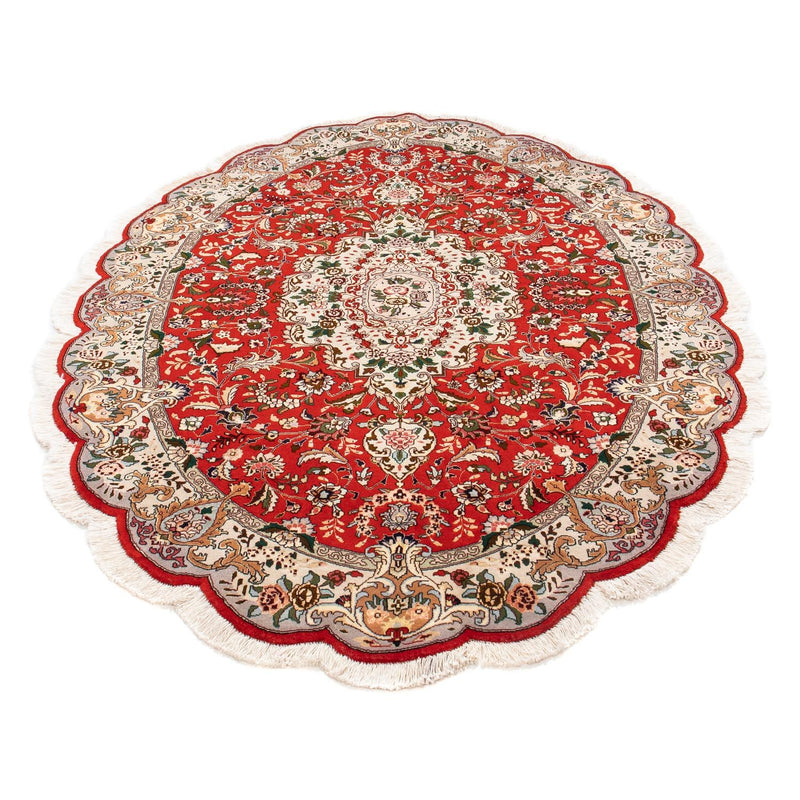 Tappeto Persero - Tabriz - Reale ovale  - 195 x 130 cm - rosso