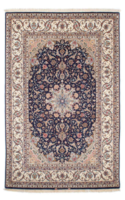 Tappeto Persero - Isfahan - Premio - 243 x 156 cm - blu scuro