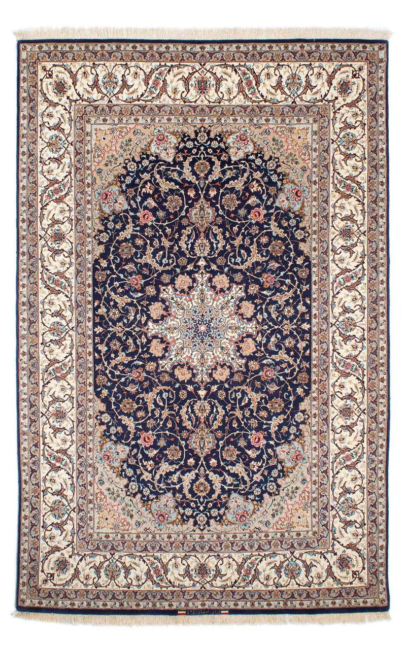 Tappeto Persero - Isfahan - Premio - 243 x 156 cm - blu scuro