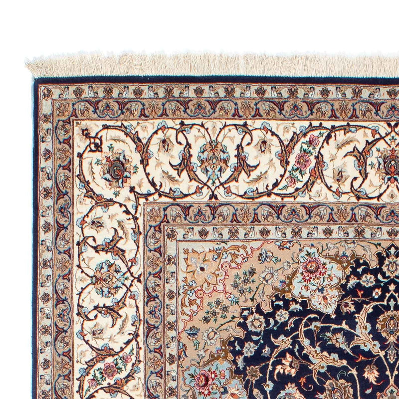 Tappeto Persero - Isfahan - Premio - 243 x 156 cm - blu scuro