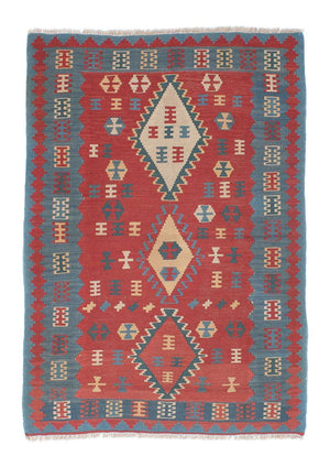 Tappeto Kelim - Orientale - 168 x 113 cm - rosso scuro