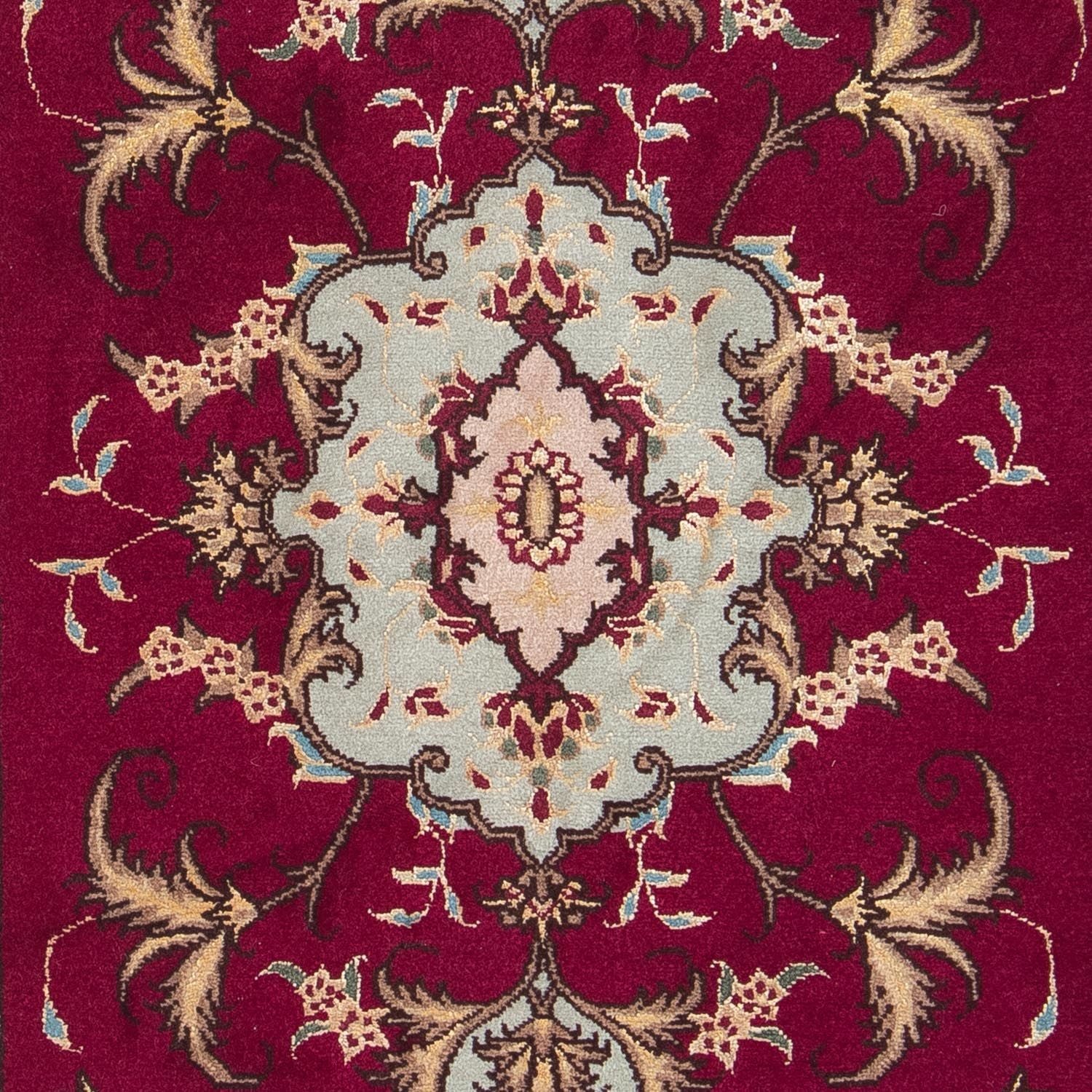 Tappeto Persero - Tabriz - Reale - 87 x 60 cm - rosso scuro