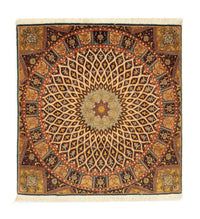 Tappeto Persero - Tabriz - Reale quadrato  - 100 x 100 cm - multicolore