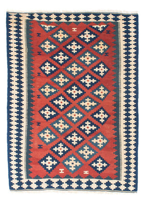 Tappeto Kelim - Orientale - 150 x 106 cm - rosso scuro