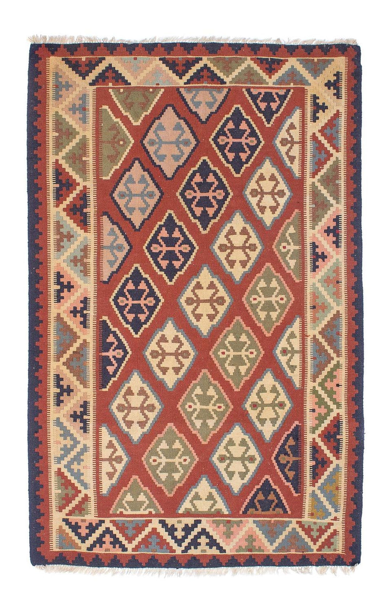 Tappeto Kelim - Orientale - 188 x 118 cm - rosso scuro