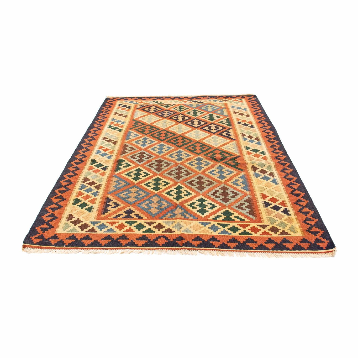 Tappeto Kelim - Orientale - 208 x 157 cm - ruggine