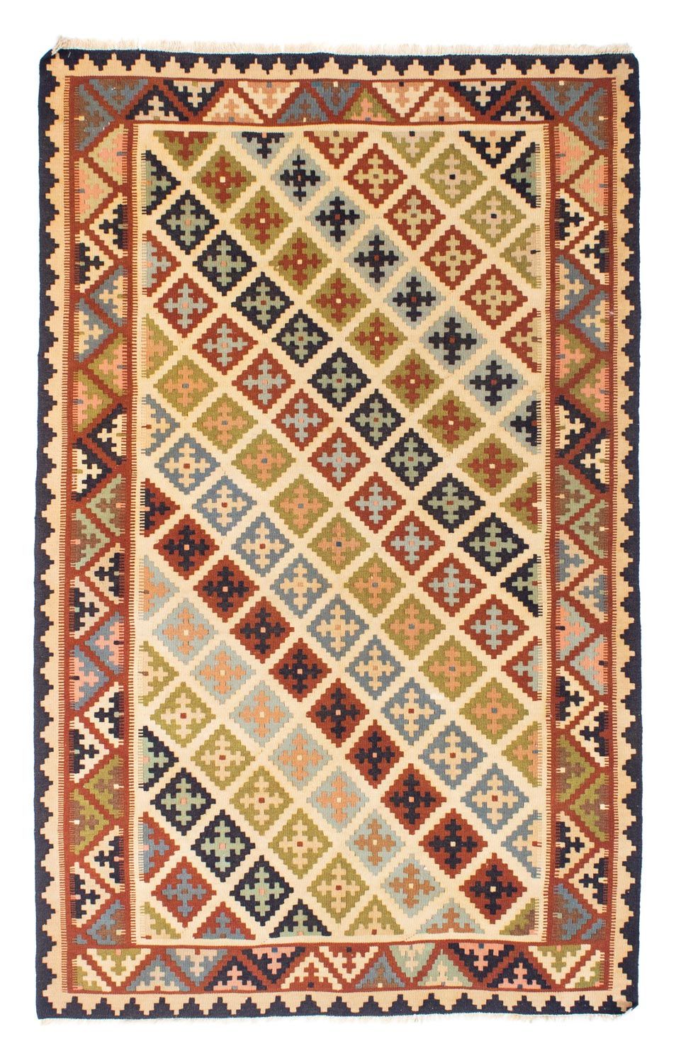 Tappeto Kelim - Orientale - 204 x 129 cm - beige