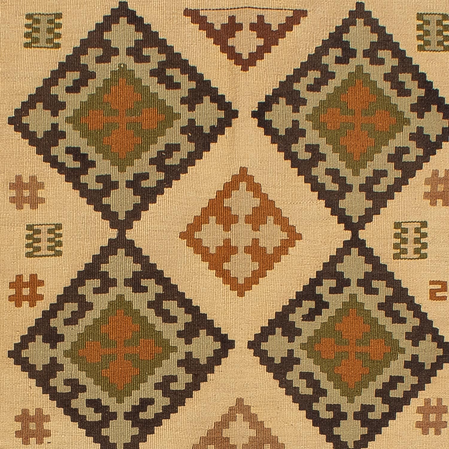 Tappeto Kelim - Orientale - 198 x 135 cm - marrone chiaro