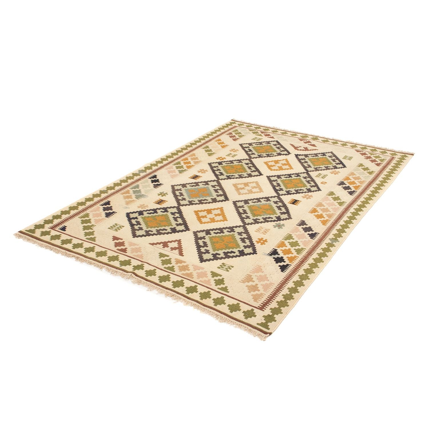 Tappeto Kelim - Orientale - 198 x 135 cm - marrone chiaro