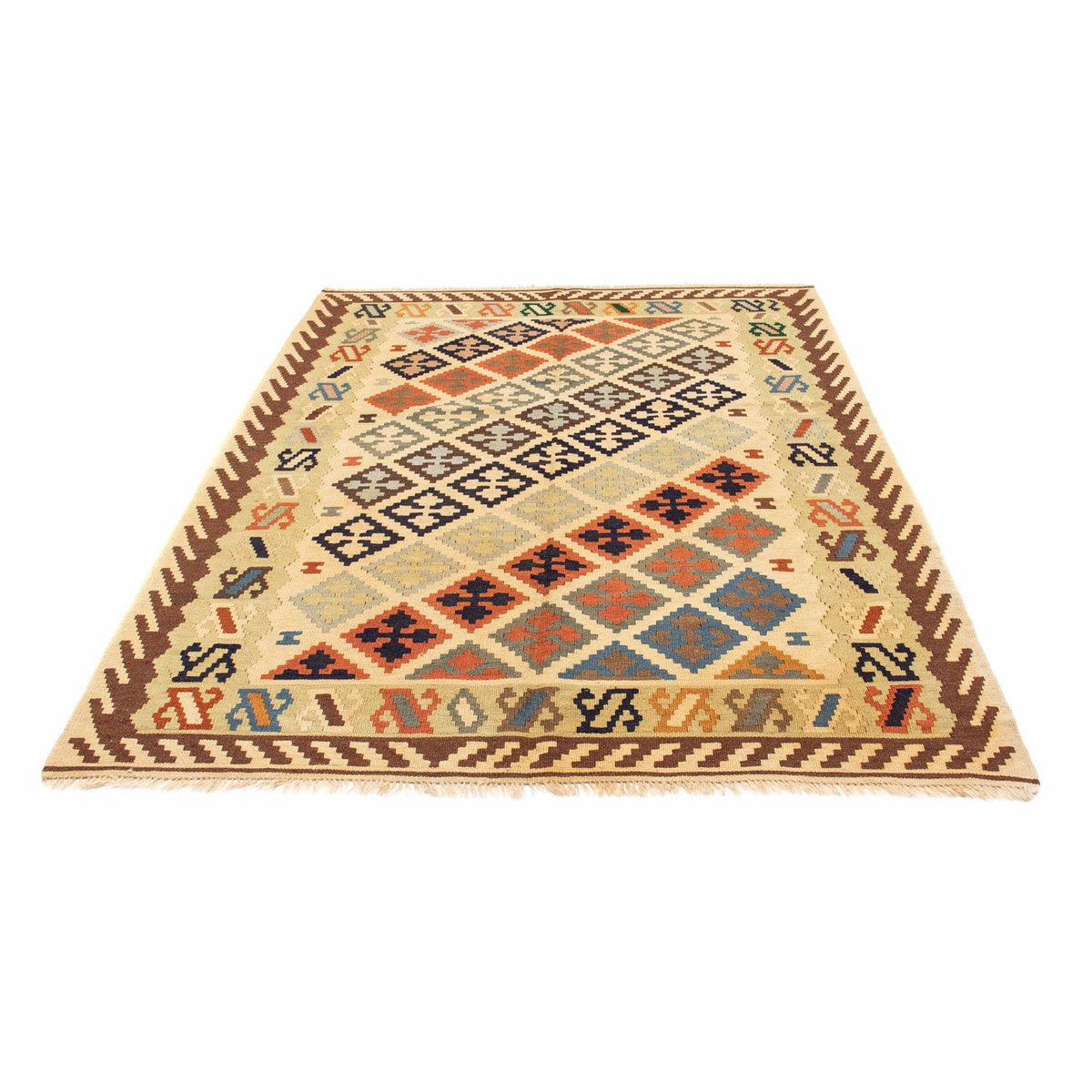 Tappeto Kelim - Orientale - 200 x 147 cm - beige