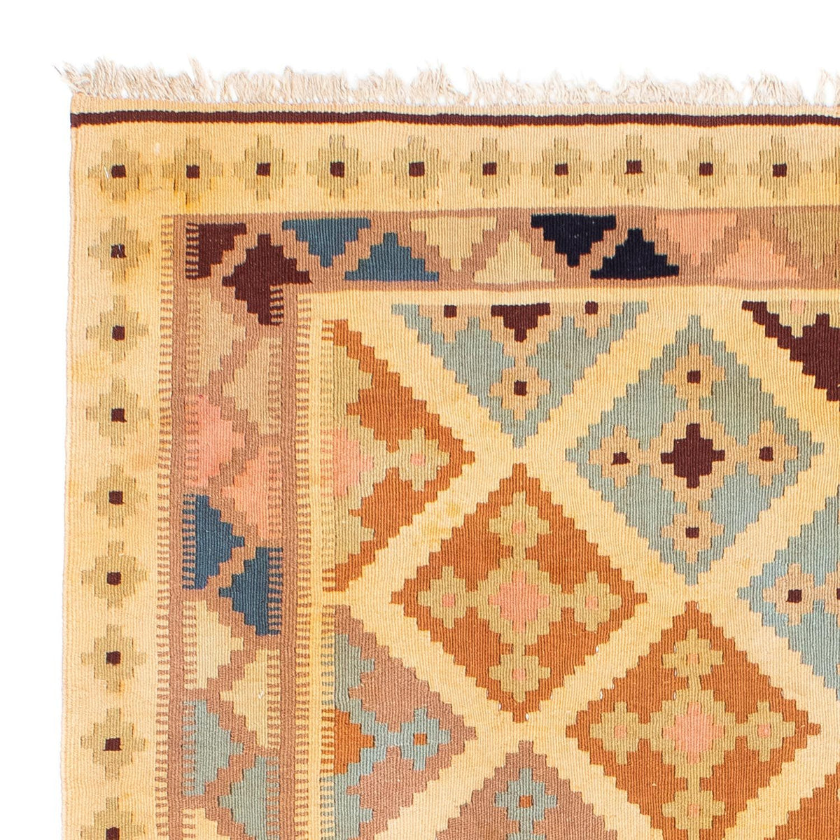 Tappeto Kelim - Orientale - 190 x 142 cm - marrone chiaro