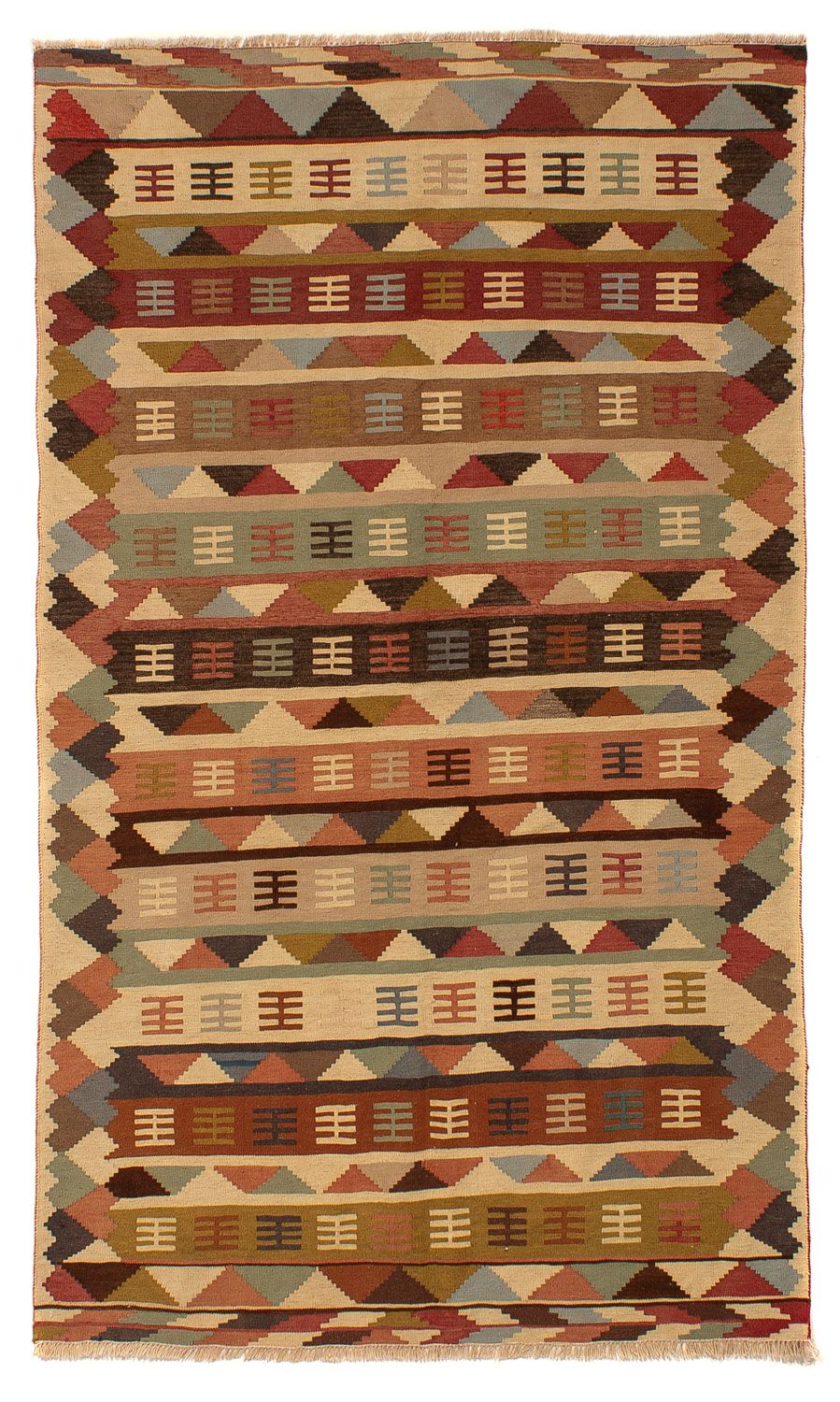 Tappeto Kelim - Orientale - 191 x 125 cm - marrone