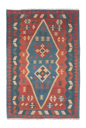 Tappeto Kelim - Orientale - 167 x 114 cm - blu