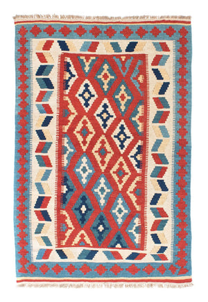 Tappeto Kelim - Orientale - 152 x 100 cm - rosso