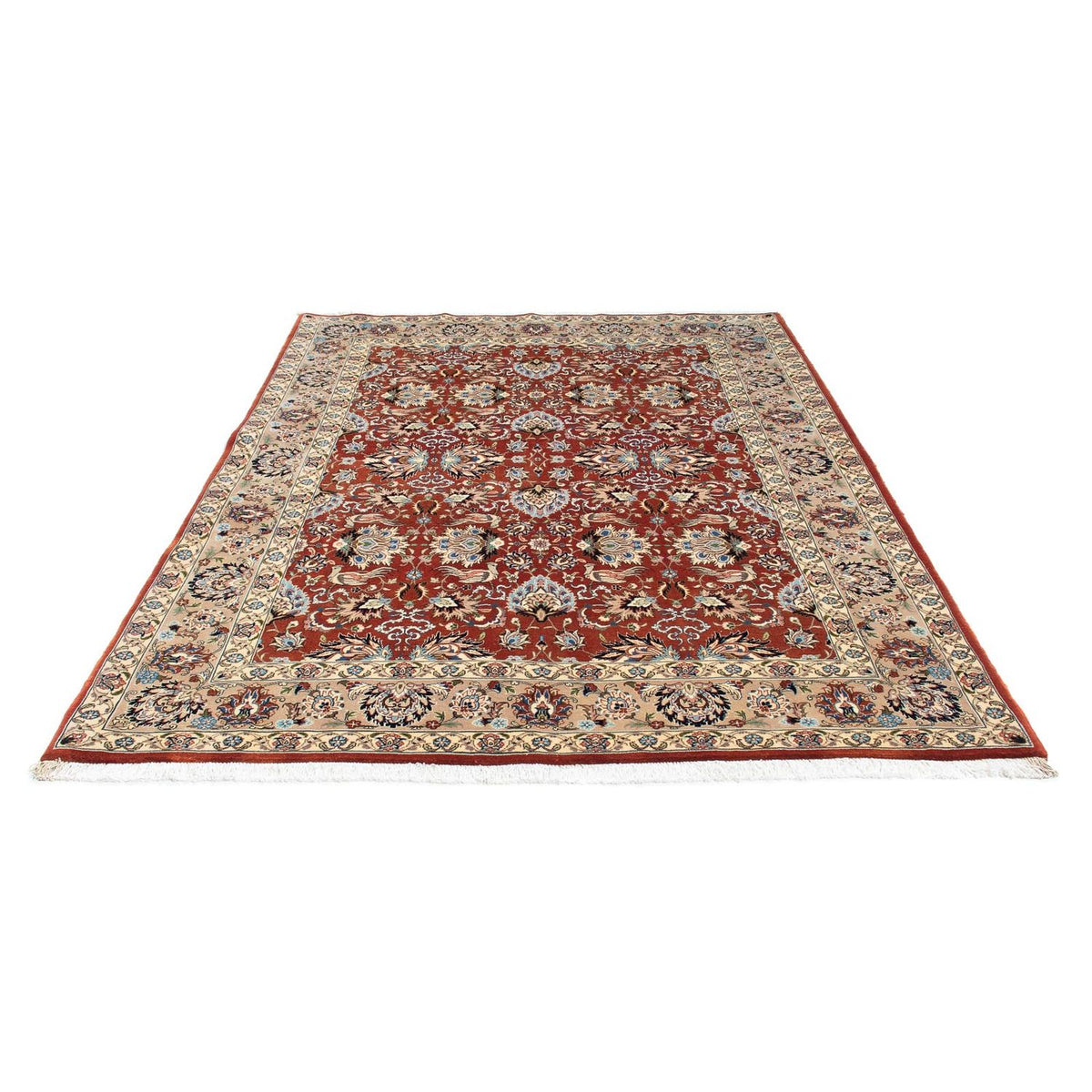 Tappeto Persero - Ghom - 232 x 180 cm - rosso scuro