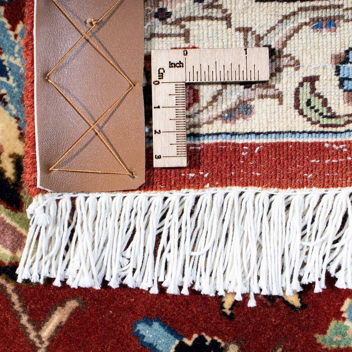 Tappeto Persero - Ghom - 232 x 180 cm - rosso scuro