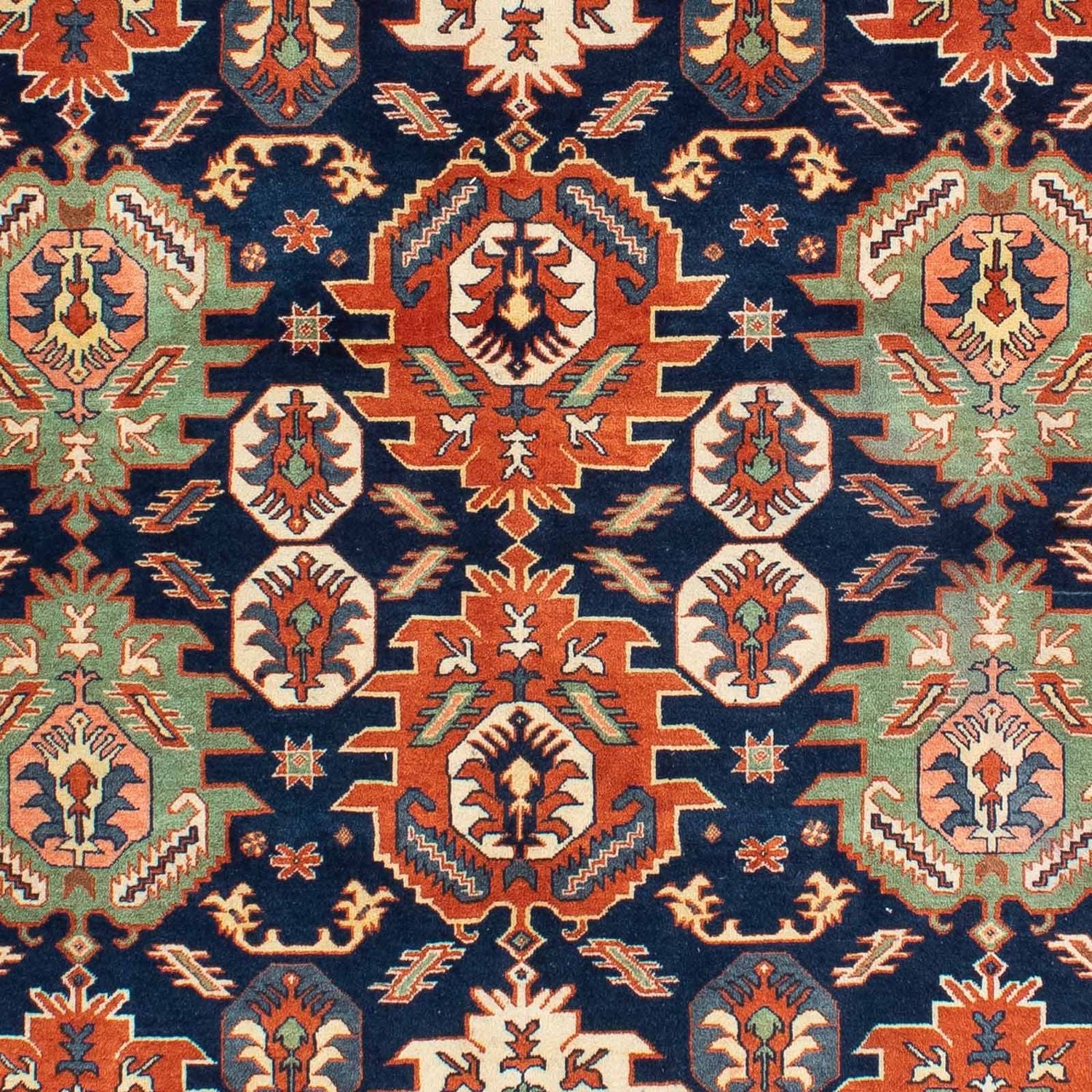 Tappeto Gabbeh - Kashkuli Persero quadrato  - 205 x 200 cm - blu scuro