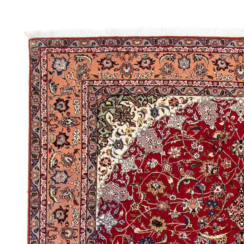 Tappeto Persero - Tabriz - Reale - 307 x 205 cm - rosso scuro
