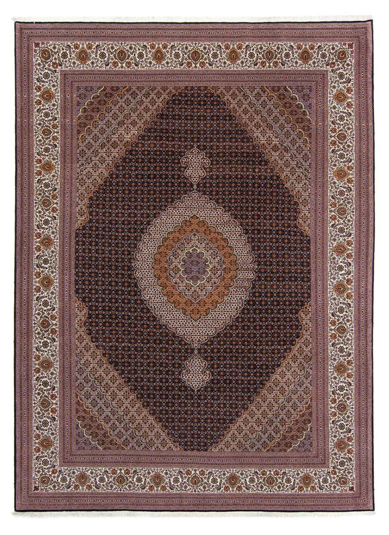 Tappeto Persero - Tabriz - 340 x 255 cm - marrone scuro