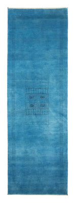 Tappeto corsia Tappeto Gabbeh - Loribaft Persero - 246 x 77 cm - blu