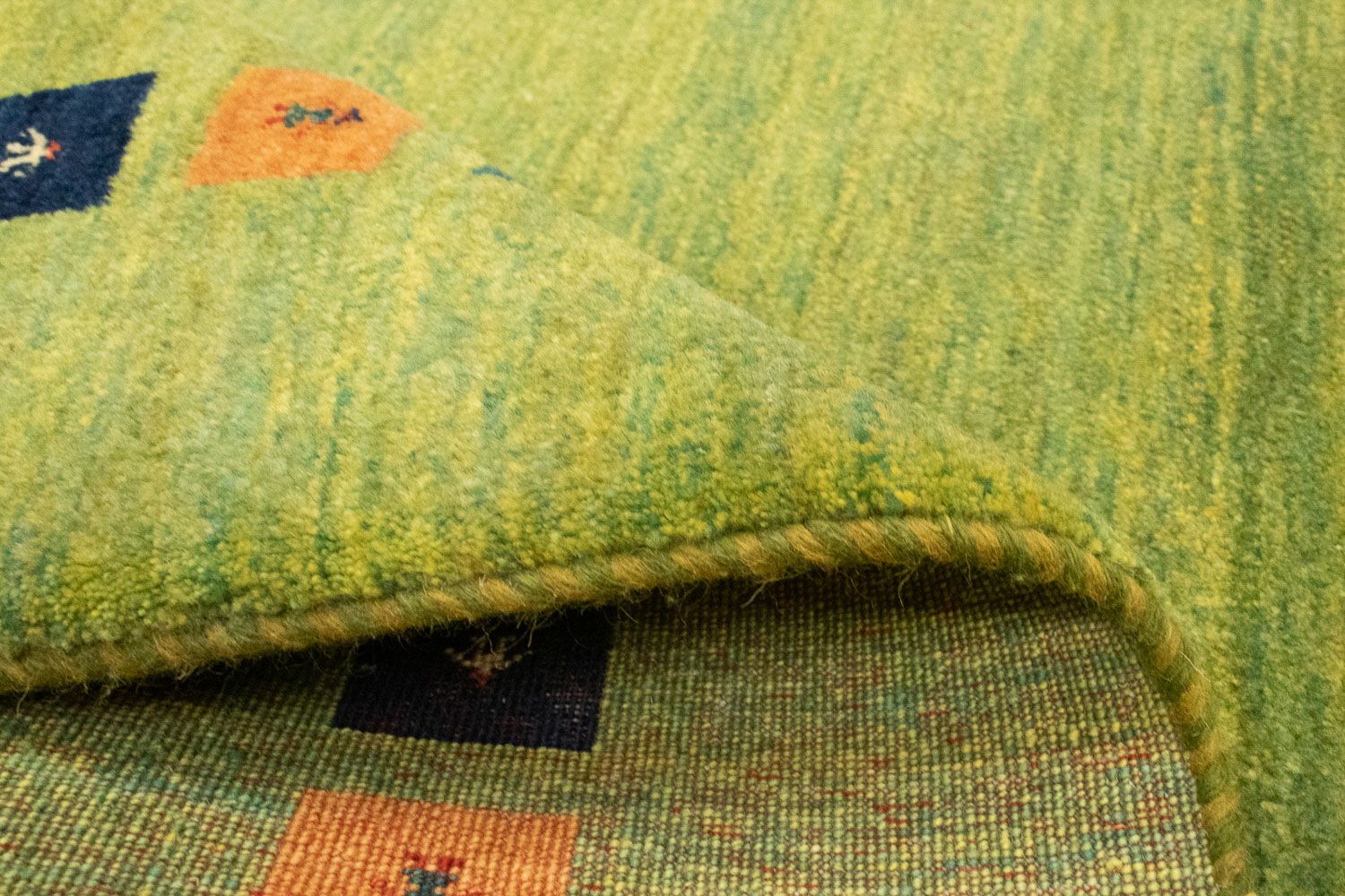 Tappeto Gabbeh - Loribaft Persero - 154 x 107 cm - verde