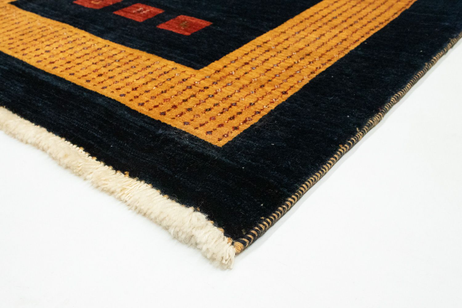 Tappeto Gabbeh - Loribaft Persero - 152 x 105 cm - blu scuro