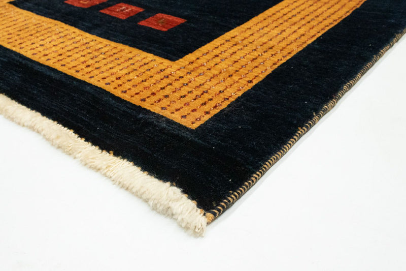 Tappeto Gabbeh - Loribaft Persero - 152 x 105 cm - blu scuro
