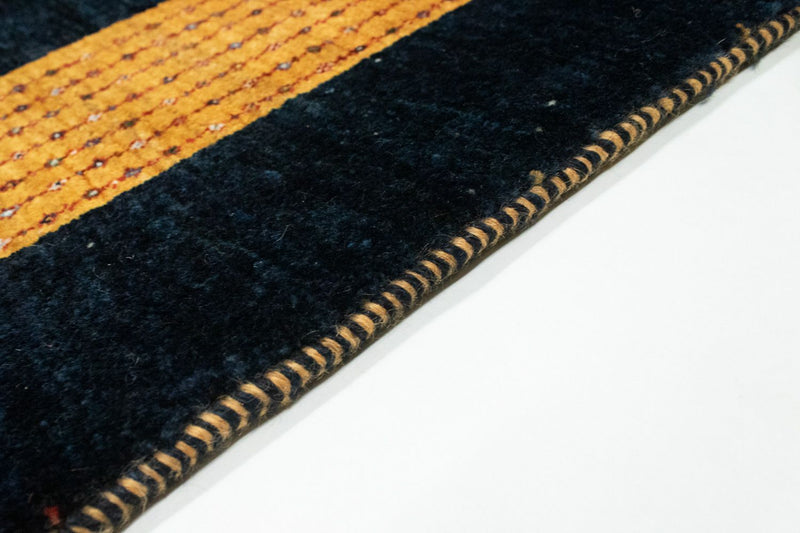 Tappeto Gabbeh - Loribaft Persero - 152 x 105 cm - blu scuro