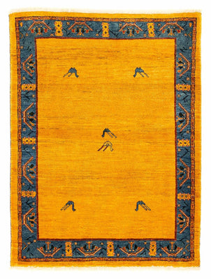 Tappeto Gabbeh - Loribaft Persero - 143 x 109 cm - oro