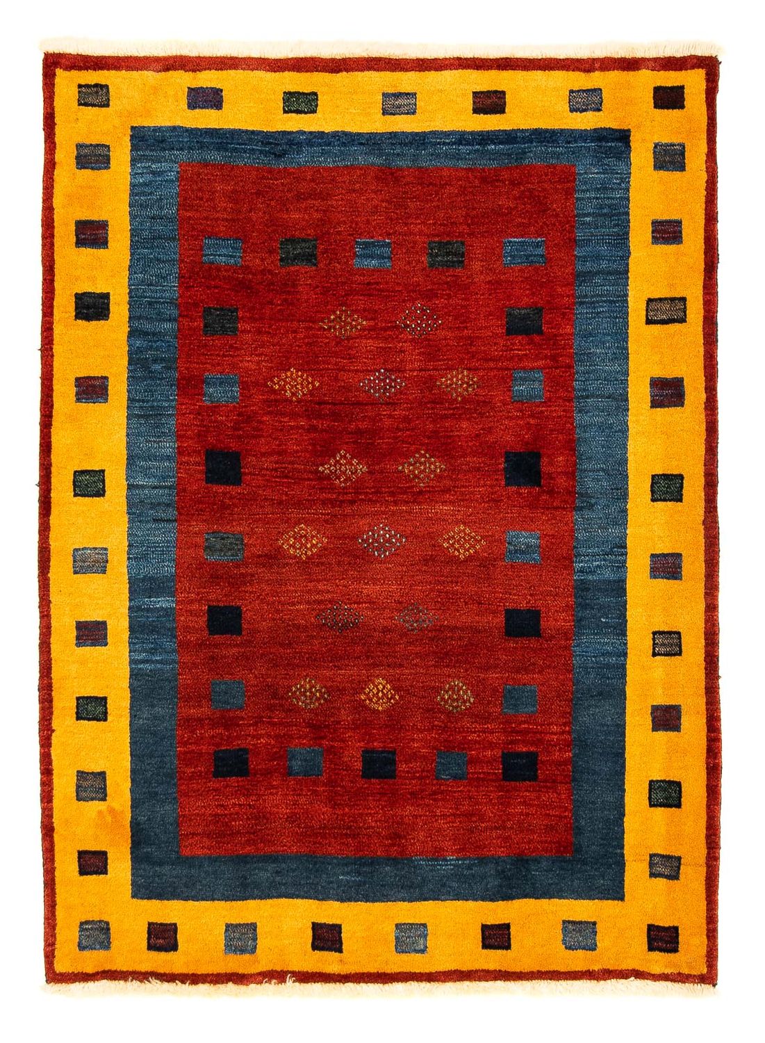 Tappeto Gabbeh - Loribaft Persero - 145 x 112 cm - rosso scuro