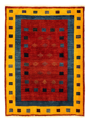 Tappeto Gabbeh - Loribaft Persero - 145 x 112 cm - rosso scuro