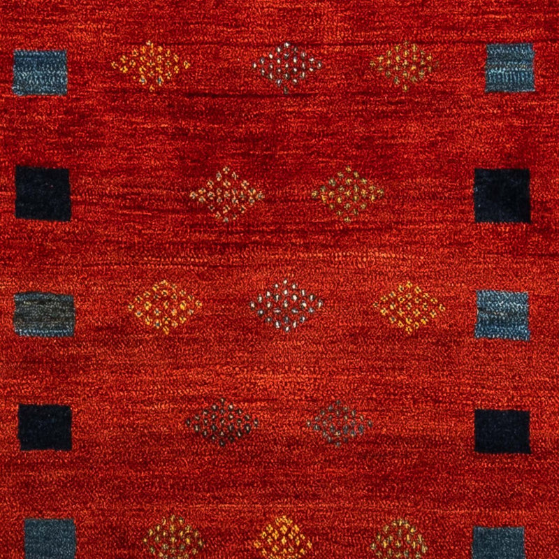 Tappeto Gabbeh - Loribaft Persero - 145 x 112 cm - rosso scuro