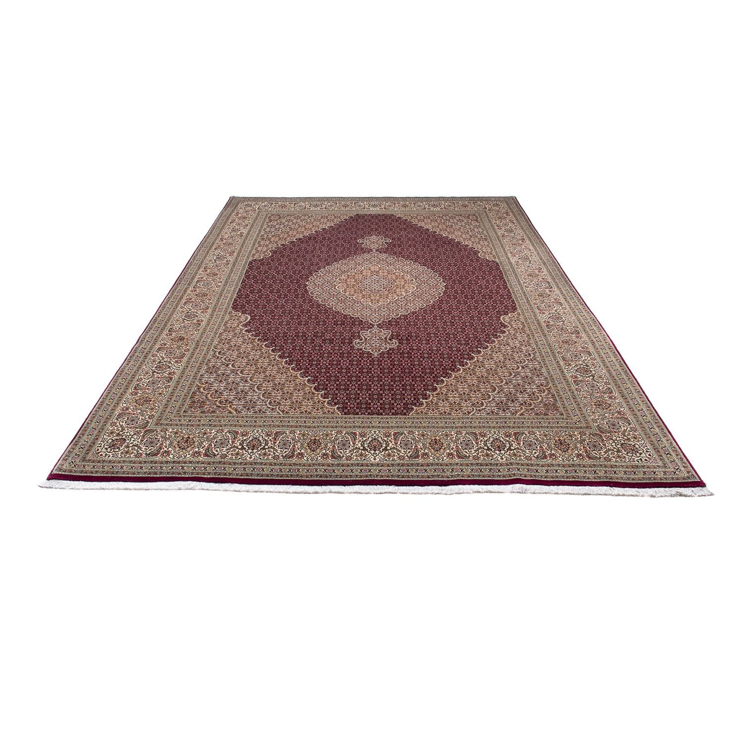 Tappeto Persero - Tabriz - 300 x 200 cm - rosso scuro