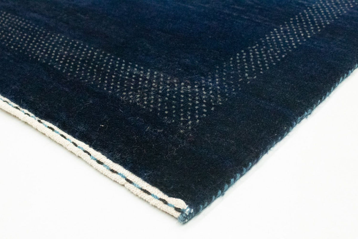 Tappeto corsia Tappeto Gabbeh - Loribaft Persero - 242 x 80 cm - blu scuro