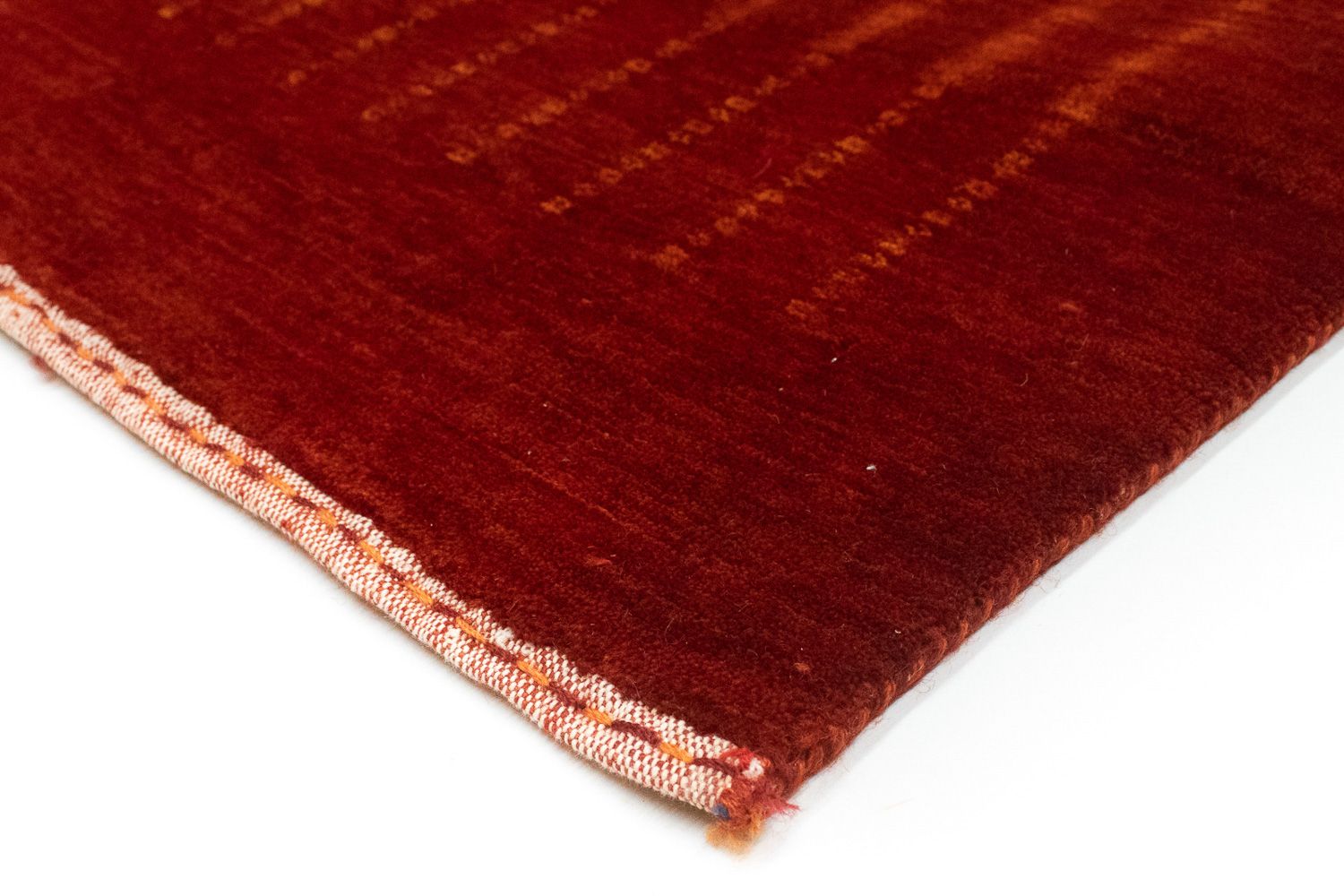 Tappeto corsia Tappeto Gabbeh - Loribaft Persero - 307 x 80 cm - rosso