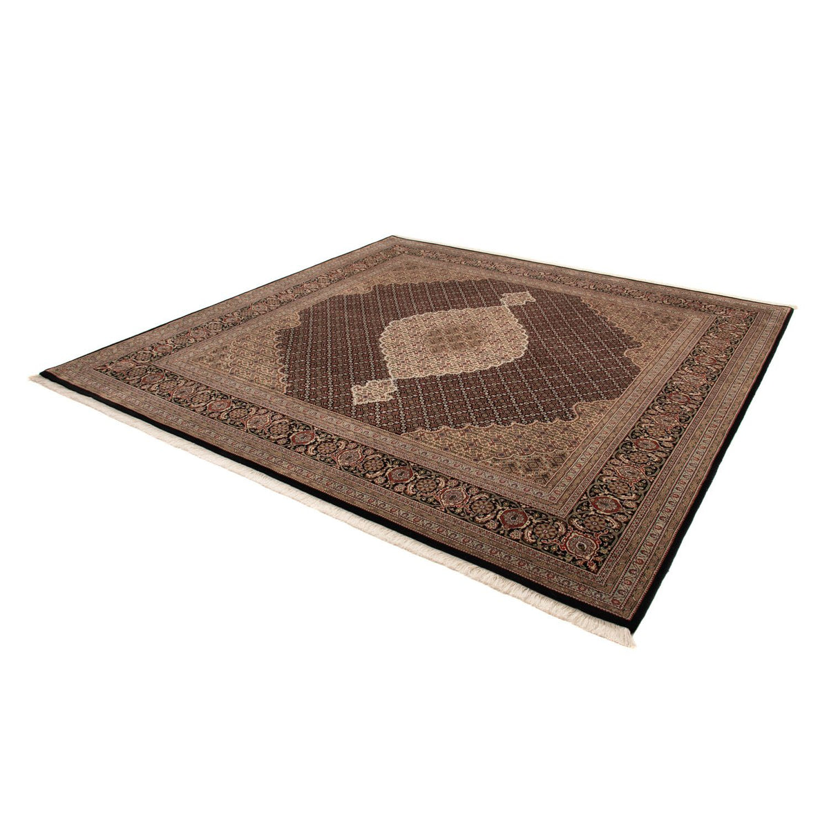 Tappeto Persero - Tabriz - 253 x 246 cm - blu scuro