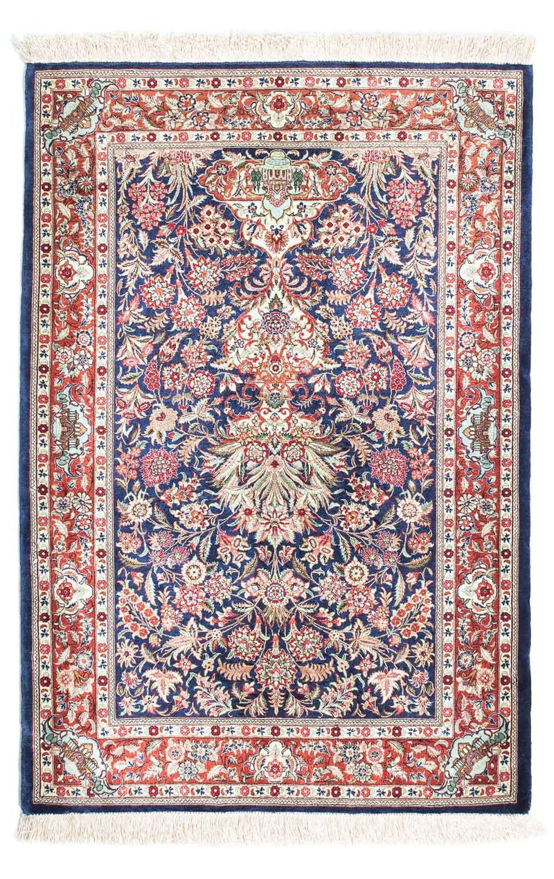 Tappeto Persero - Ghom - 118 x 80 cm - blu scuro