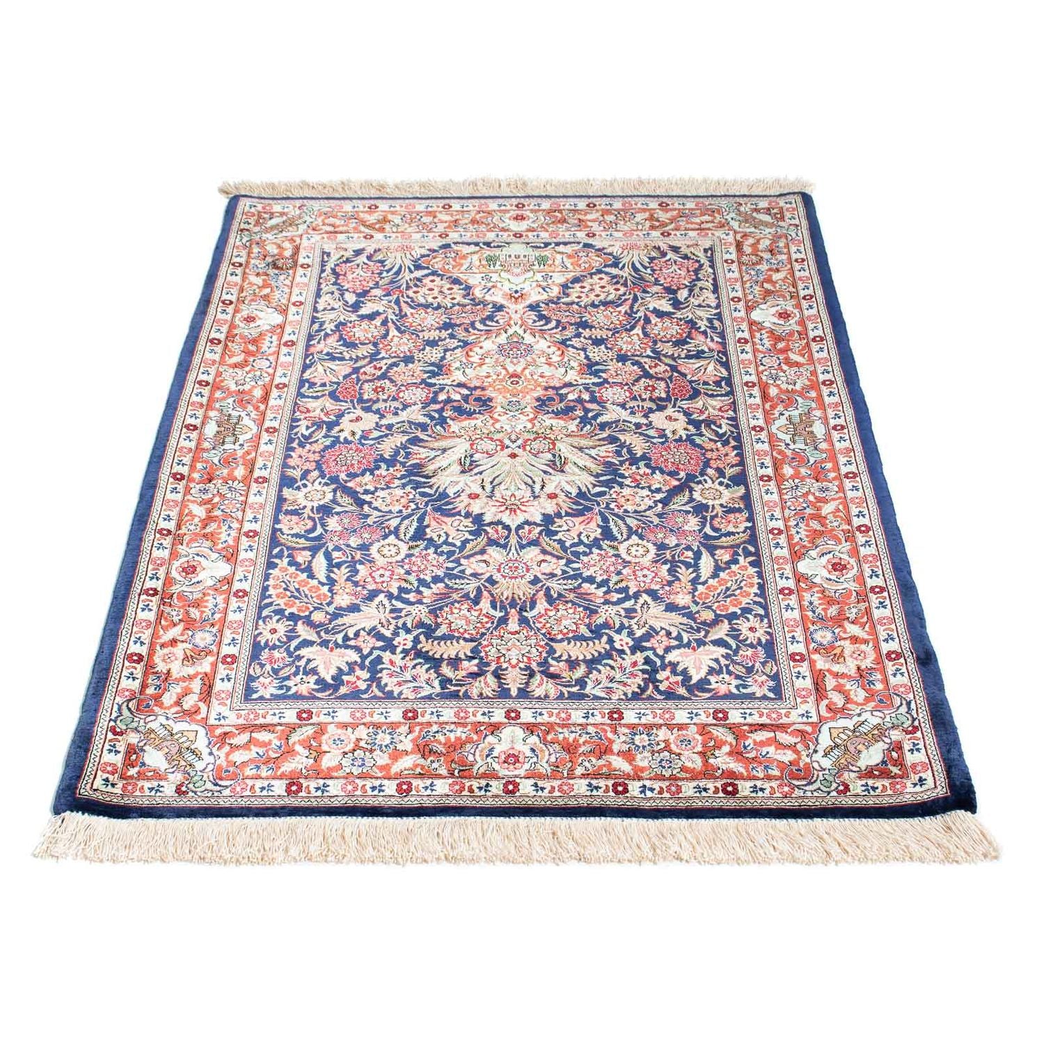 Tappeto Persero - Ghom - 118 x 80 cm - blu scuro