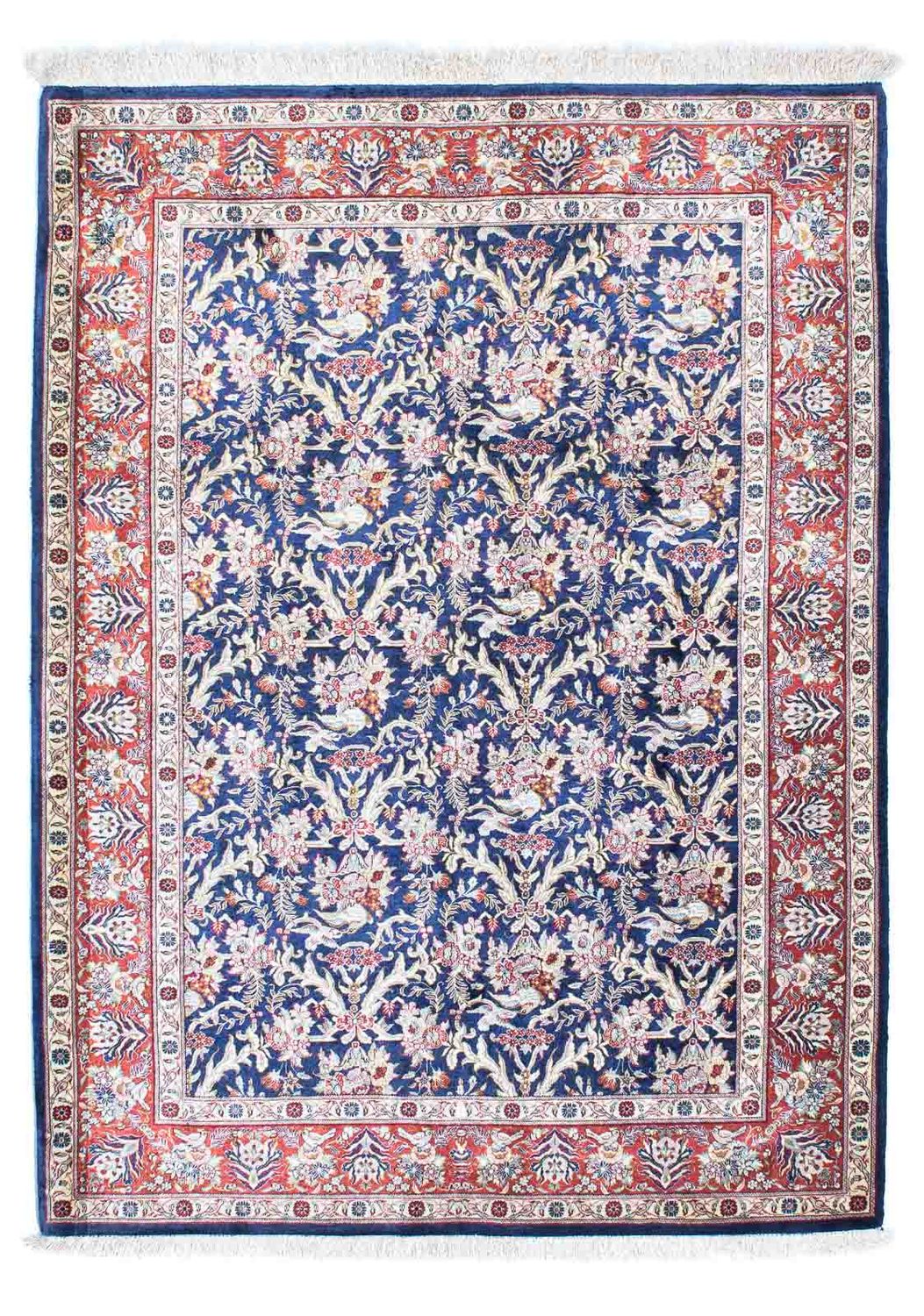Tappeto Persero - Ghom - 147 x 104 cm - blu scuro