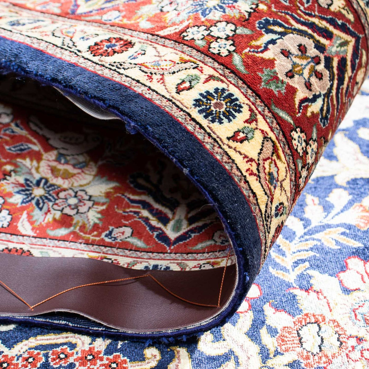 Tappeto Persero - Ghom - 147 x 104 cm - blu scuro