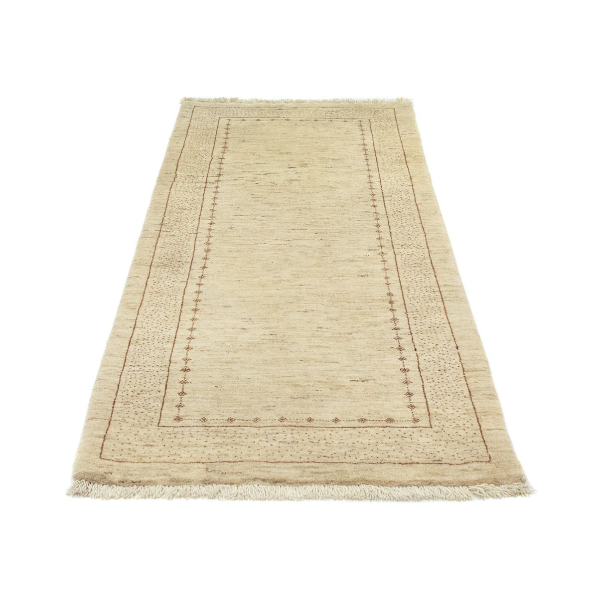 Tappeto corsia Tappeto Gabbeh - Loribaft Persero - 185 x 85 cm - beige