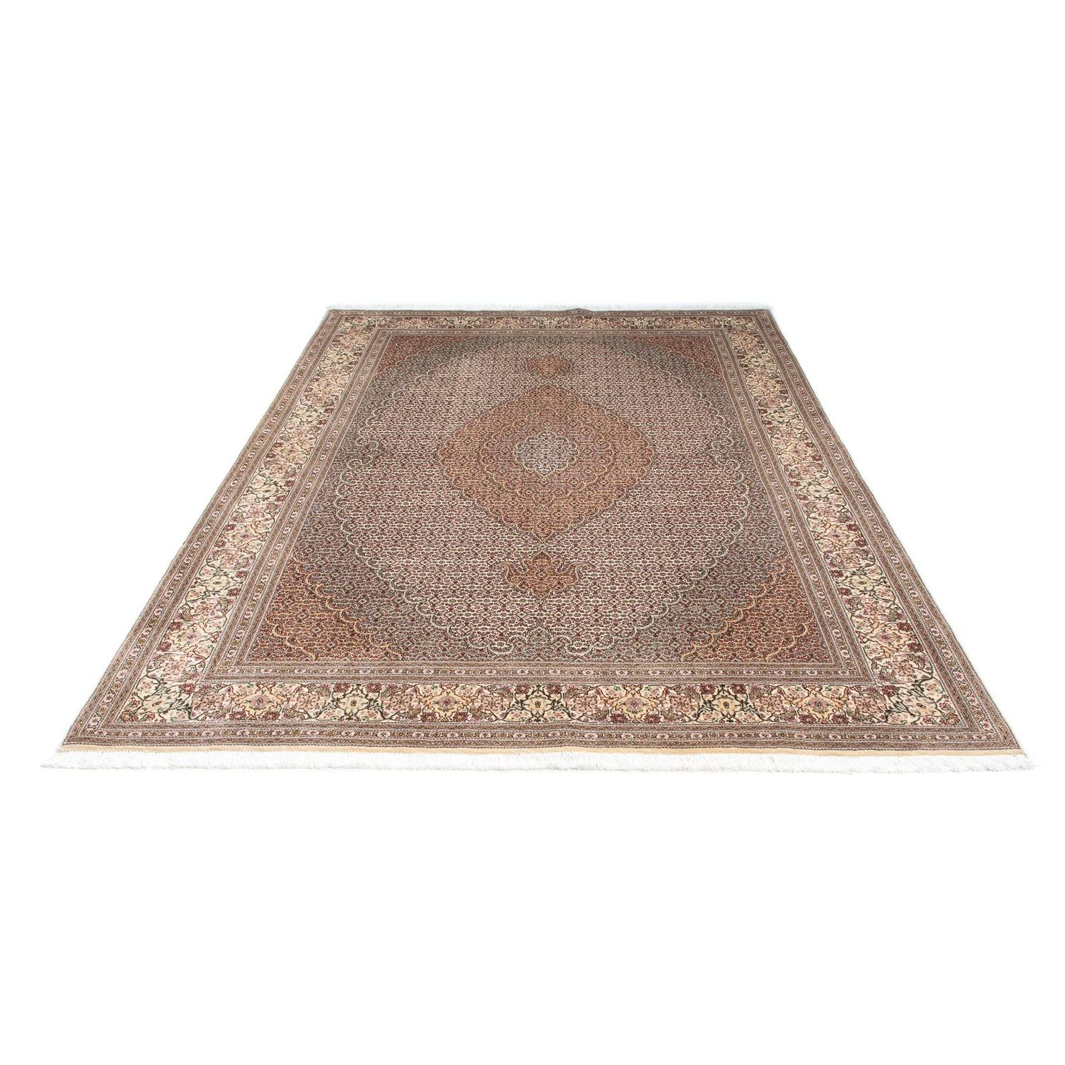 Tappeto Persero - Tabriz - 242 x 168 cm - marrone chiaro